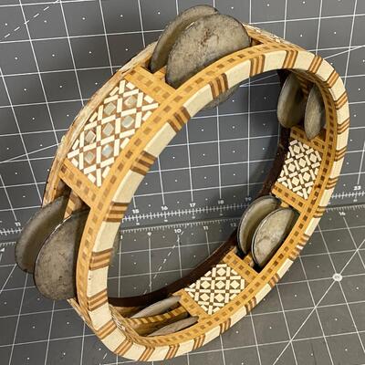 Inlay Mother of Pearl Tambourine 
