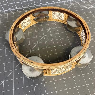 Inlay Mother of Pearl Tambourine 