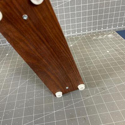 Little Brass BELL/GONG with teak wood stand 