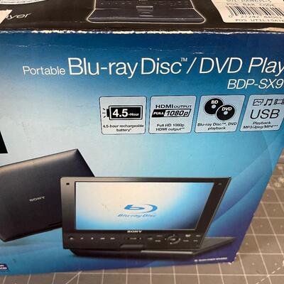SONY Portable blue Ray DVD Player New in the Box 