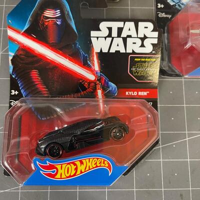 (3) Starwars Hot Wheels 