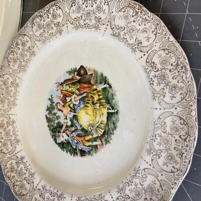Platters and Decorative Plates (3) pieces 