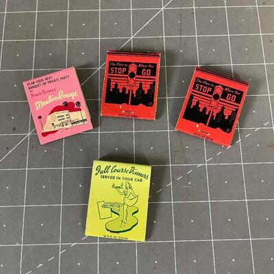 Vintage Match Books from the 40's or 50's 