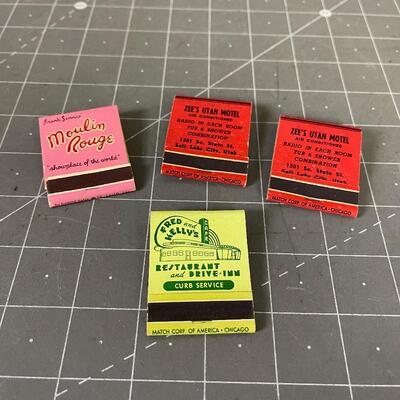 Vintage Match Books from the 40's or 50's 