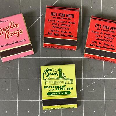 Vintage Match Books from the 40's or 50's 
