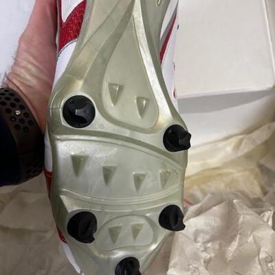 Brand New Football Cleets RBK Pro Pump RED & WHITE