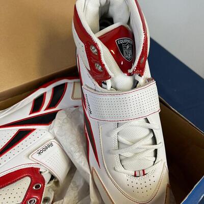 Brand New Football Cleets Rebok Red & White 