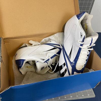 Brand New Football Cleets Rebok Blue and White