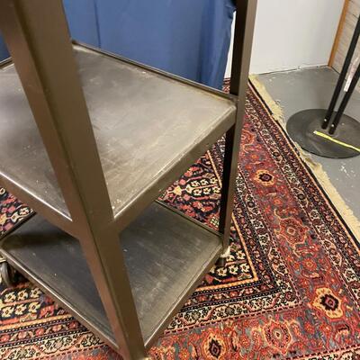 Audio Visual Cart with Plug Bar and Extension Cords. 