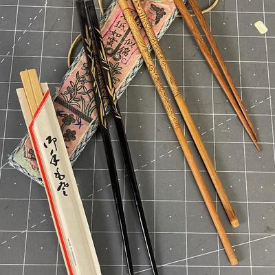 Chop Sticks with a Bag (4 Pair) 