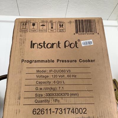 A - 505. NEW IN BOX Instant Pot, 6QT - 7 in 1 Multi Use Programmable Pressure Cooker