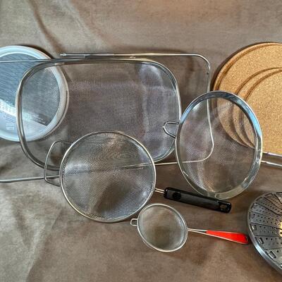 Lot 17. Kitchen Assortment with Strainers