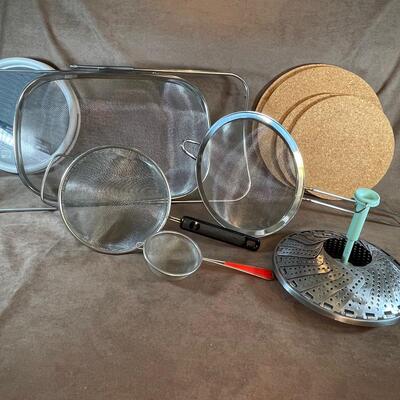 Lot 17. Kitchen Assortment with Strainers