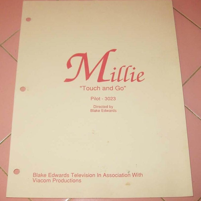 MS Blake Edwards Autographed Photo + Script Cover "Millie" ABC Pilot TV Show