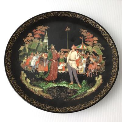 B-444 Russian Porcelain Decorative Collectable Plates by Tianex