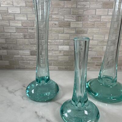 Lot 35. Set of 3 Glass Vases