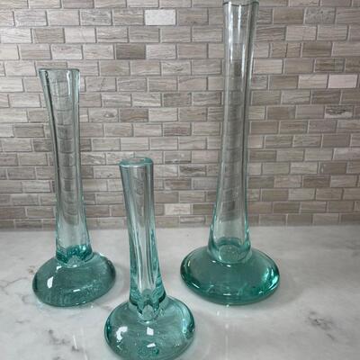 Lot 35. Set of 3 Glass Vases