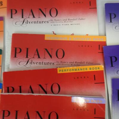 16 Piano Adventure Books, Theory, Technique, Performance, Lesson books