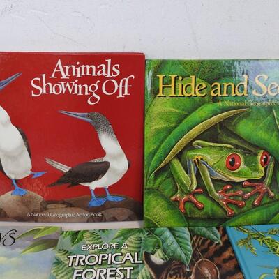 7 pc. Nonfiction Animal books, Dinosaurs-Animals Showing off