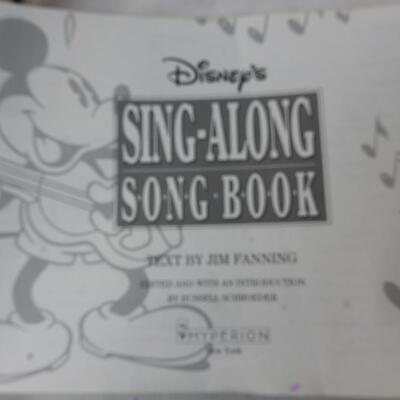 3 Walt Disney Cartoon Classic's, Story Lands, Sing a Long Song Book Vintage