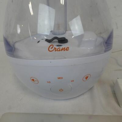 Crane Humidifier Used, Only Works on Medium Doesn't Lock Together