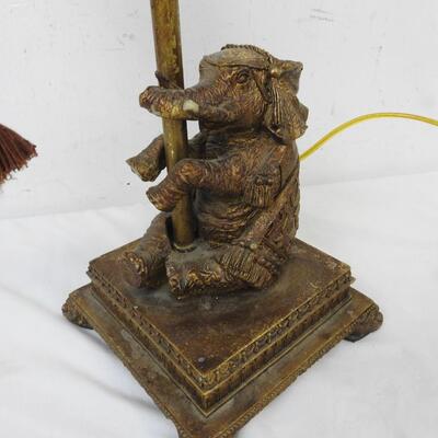 Elephant Hanging Nightlight Lamp, Works, Tusk Damaged