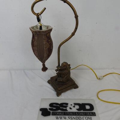 Elephant Hanging Nightlight Lamp, Works, Tusk Damaged