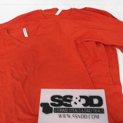 3 AquaGuard Red T-Shirts, Size Ladies Large, Near New