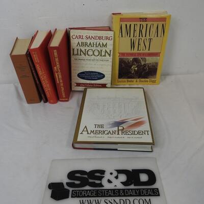 7 Book Lot: Old American Lot: The American West to The American President