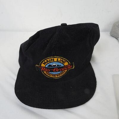 3 Rio Grande Thru the Rockets MainLine Hats, 2 Trucker