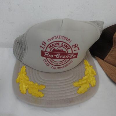 3 Rio Grande Thru the Rockets MainLine Hats, 2 Trucker