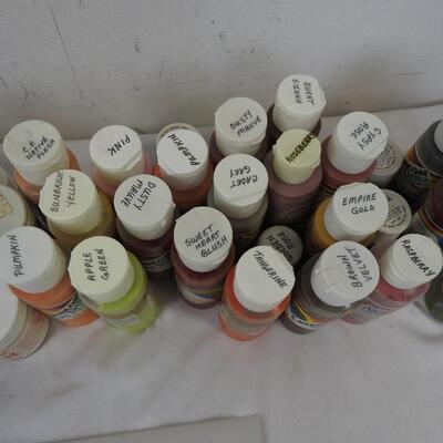 30 Ceramcoat By Delta Artists Acrylic Paint Full  Color Spectrum