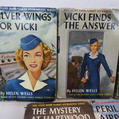 15 Books: Vicki Barr Stewardess Series; Behind White Veil-Mystery of Flight 908