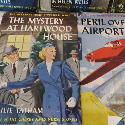 15 Books: Vicki Barr Stewardess Series; Behind White Veil-Mystery of Flight 908