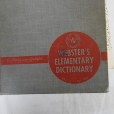 Vintage Education Tool Books: Webster's Elementary Dictionary to Word Origins