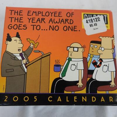 4 Dilbert Comics Books and Flip Books: 365 Daily Comics, 2005 Calendar