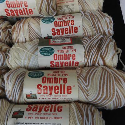 13 Yarn Ombre Sayelle 4 Ply Color Driftwood