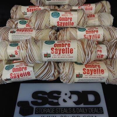13 Yarn Ombre Sayelle 4 Ply Color Driftwood