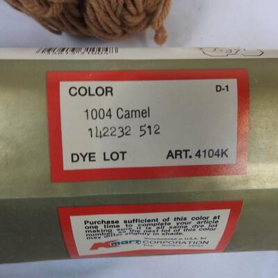 10 Rolls of Sayelle Camel 4 Ply Yarn