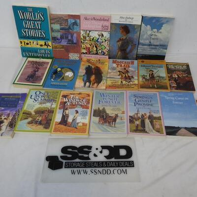 18 Fiction Books, Junior Great Books, Alice in Wonderland, Miss Bishop