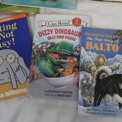 18 Kids Books: Fox In Socks, Sesame Street, Hercules, Balto, Dizzy Dinosaur
