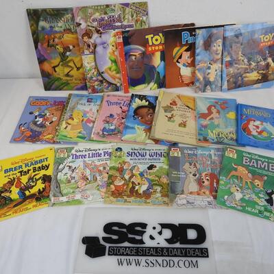 18 Kids Books, Disney, The Little Mermaid, Golden Books, Toy Story
