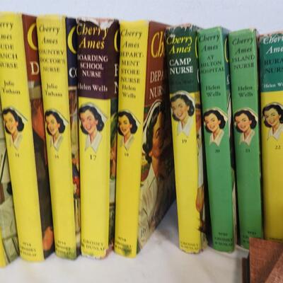 Set of 21 Cherry Ames Nurse Books, Good Condition, Vintage