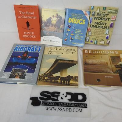 7 Non-Fiction Books, Modern Commercial Aircraft, Drugs, Guns, Germs, and Steel