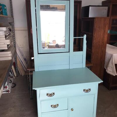 Seafoam Dresser with Mirror