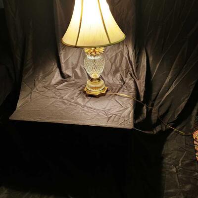 Crystal Brass Lamp