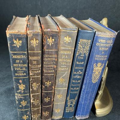 Lot 39. Six Vintage Leather-bound Classic Books