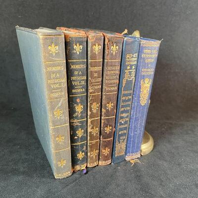 Lot 39. Six Vintage Leather-bound Classic Books