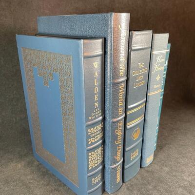 Lot 41. Leather-bound Classic Books - Blue Collection