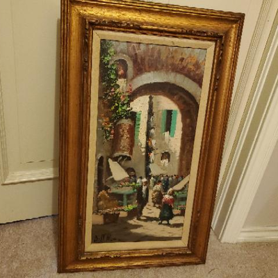 original oil painting on canvas signed
